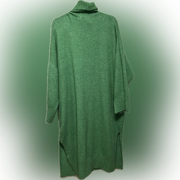 Daily Practice Anthro Green Turtleneck Sweater Dress 2X - Picture 2 of 4
